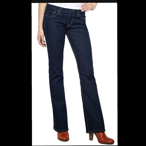 LEVI'S 515 NOUVEAU BOOTCUT DARK JEANS - Picture 1 of 5